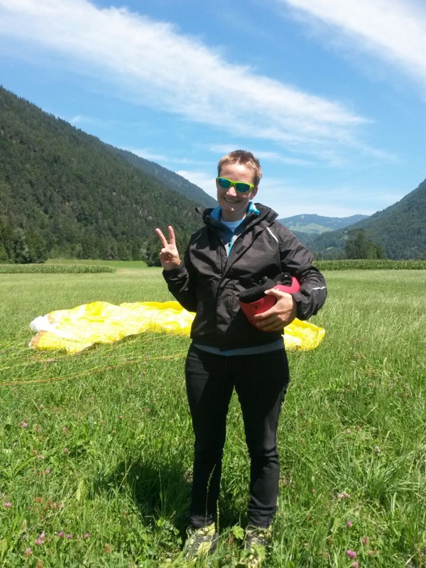 Anaïs est pilote parapente fille twist'air brevet examen biplace vercorin tandem