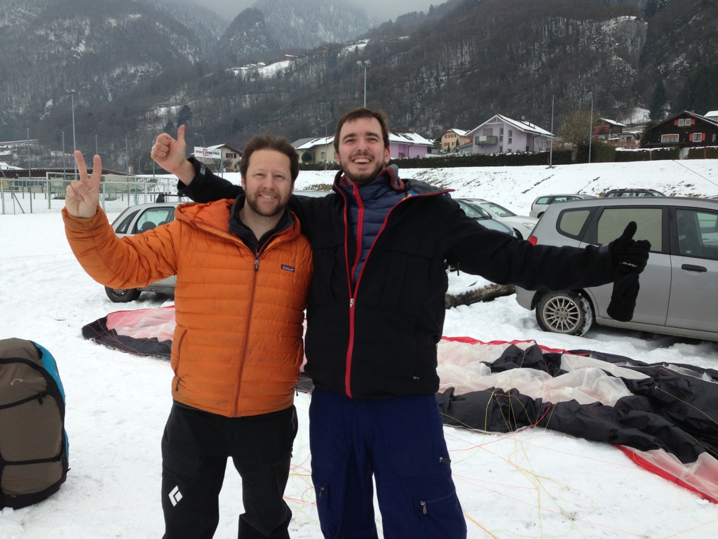 Blaise et Samuel parapente formation école biplace tandem