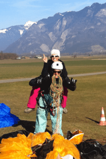 Magaly et joel nouveau breveté en parapente